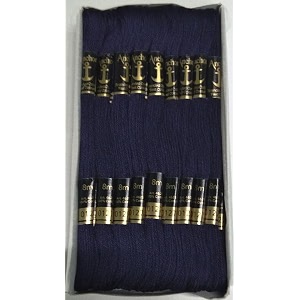 anchor cross stichlong stich embroidery cotton threadspack of 25 8 mt each skeins shade no 0127
