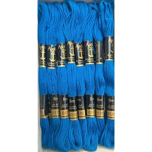anchor cross stichlong stich embroidery cotton threadspack of 25 8 mt each skeinsshade no 0170