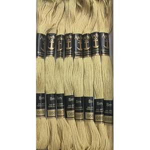 anchor cross stichlong stich embroidery cotton threadspack of 25 8 mt each skeinsshade no 0887