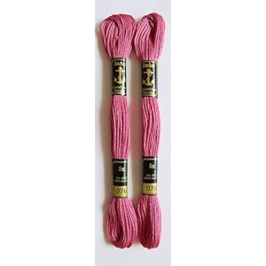 anchor cross stichlong stich embroidery cotton threadspack of 25 8 mt each skeinsshade no 076