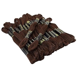 anchor cross stichlong stich embroidery cotton threadspack of 25 8 mt each skeins shade no 0380