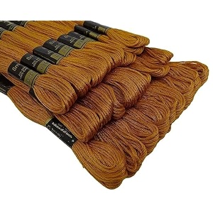 anchor cross stichlong stich embroidery cotton threadspack of 25 8 mt each skeins shade no 0308