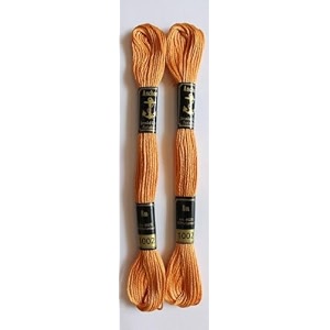 anchor cross stichlong stich embroidery cotton threadspack of 25 8 mt each skeinsshade no 1002