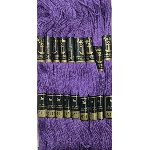 anchor cross stichlong stich embroidery cotton threadspack of 25 8 mt each skeinsshade no 0111