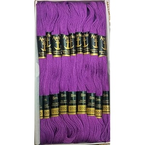 anchor cross stichlong stich embroidery cotton threadspack of 25 8 mt each skeinsshade no 0100