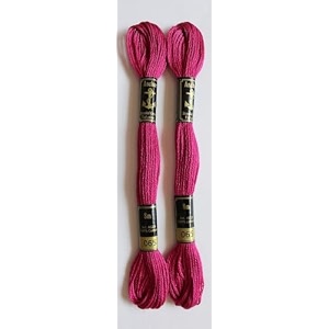 anchor cross stichlong stich embroidery cotton threadspack of 25 8 mt each skeins shade no 65 pink