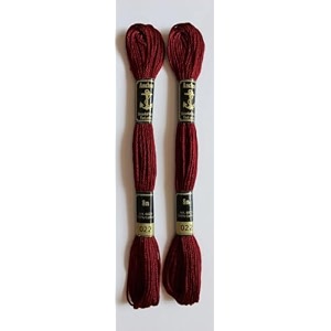 anchor cross stichlong stich embroidery cotton threadspack of 25 8 mt each skeins shade no 22