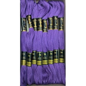 anchor cross stichlong stich embroidery cotton threadspack of 25 8 mt each skeinsshade no 0106
