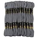 Anchor Cross Stich/Long Stich Embroidery Cotton Threads,Pack of 25, 8 Mt Each Skeins (Shade no. 0235)
