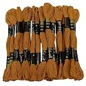 Anchor Cross Stich/Long Stich Embroidery Cotton Threads,Pack of 25, 8 Mt Each Skeins (Shade no. 0306)