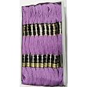 Anchor Cross Stich/Long Stich Embroidery Cotton Threads, Pack of 25, 8 Mt Each Skeins, Purple