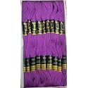 Anchor Cross Stich/Long Stich Embroidery Cotton Threads,Pack of 25, 8 Mt Each Skeins(Shade no. 0100)