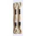 Anchor Cross Stich/Long Stich Embroidery Cotton Threads,Pack of 25, 8 Mt Each Skeins(Shade no. 0391)
