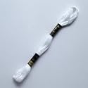 Anchor Cross Stich/Long Stich Embroidery Cotton Threads,Pack of 25, 8 Mt Each Skeins (White)