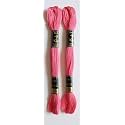 Anchor Cross Stich/Long Stich Embroidery Cotton Threads,Pack of 25, 8 Mt Each Skeins (Shade no. 26), Pink