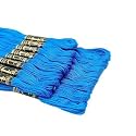 Anchor Cross Stich/Long Stich Embroidery Cotton Threads, Pack of 25, 8 Mt Each Skeins (Ferozi), Blue