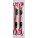 Anchor Cross Stich/Long Stich Embroidery Cotton Threads,Pack of 25, 8 Mt Each Skeins (Shade no. 74), Pink