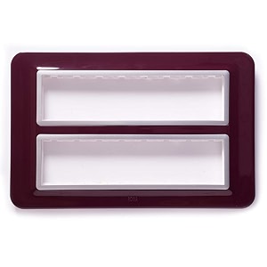 anchor by panasonic 66816oms roma urban modular polycarbonate 16m curve oriental maroon pack of 5