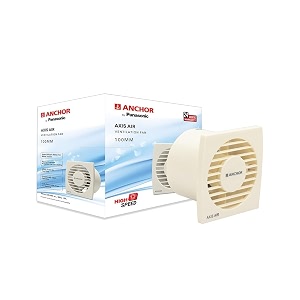 anchor by panasonic axis air 100mm high speed exhaust fan for kitchen  100mm exhaust fan for bathroom 14089iv ivory
