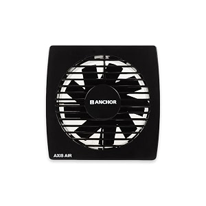 anchor by panasonic axis air 150mm exhaust fan for kitchen  exhaust fan for bathroom with strong air suction 2 yrs warranty black 14090bk