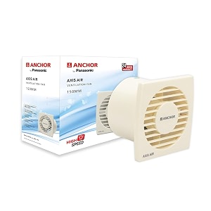 anchor by panasonic axis air 150mm exhaust fan for kitchen  150mm exhaust fan for bathroom 14090iv ivory