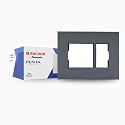 Anchor by Panasonic Penta 3 Module Black Regular Cover Plate for Switch Board (Black, 65903B-2)