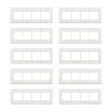 Anchor by Panasonic Penta 8 Module White Regular Cover Plate, (Pack of 10)