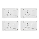 Anchor by Panasonic Penta 6A/16A Combined Unit with Box & 4 Fixing Holes for Heavy Appliancs, White Finish (14310-4)