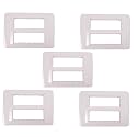 Anchor by Panasonic Roma Plus Modular Polycarbonate 12m Plate (White, Pack of 5)