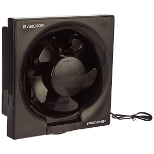 anchor by panasonic smart air neo 150mm exhaust fan  exhaust fan for bathroom  exhaust fan for kitchen office  black 14179bk  13047bk