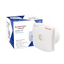Anchor by Panasonic Smart Air Neo 150mm Exhaust Fan for Kitchen | Exhaust Fan for Bathroom (2 Yrs Warranty) (White, 13047IV)