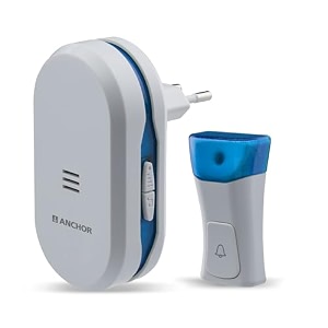 anchor by panasonic wireless doorbell  45 melodies calling bell for home office with 120 meter operating range  door bell for home 22720