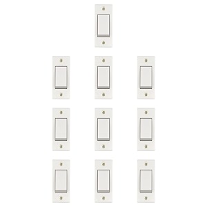 anchor by panasonic penta cherry 6a 1way switch 100w sbl load ip20 white 38194-10