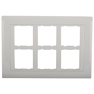 anchor polycarbonate rider 12 module plate regency 48212 white standard