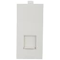 Anchor Rider Telephone RJ 11 Jack Single with Shutter 47611, White
