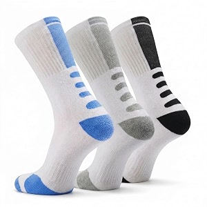 anchor sports socks for men full terrytowel cushioning regular length socks high performance athletic wear for running cycling workout and outdoor sports combo pack of 3 pairs
