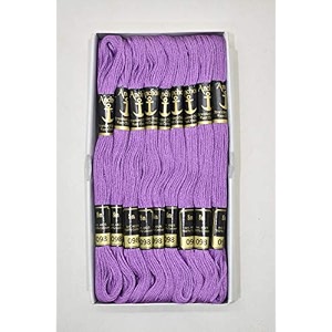 anchor thread stranded cotton skiens crosslong stitched embroidery threads set of 10 pieces shade no 98
