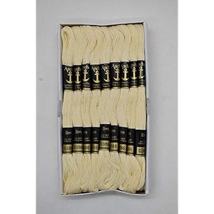 anchor thread stranded cotton skiens crosslong stitched embroidery threads set of 10 pieces shade no 386