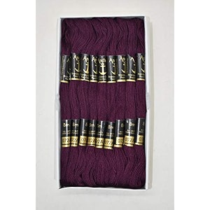 anchor thread stranded cotton skiens crosslong stitched embroidery threads set of 10 pieces shade no 72a