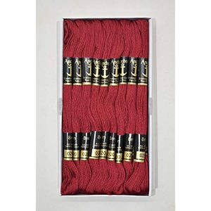 anchor thread stranded cotton skiens crosslong stitched embroidery threads set of 10 pieces shade no 20