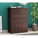 Contemporary Sheesham Wood Chest of Drawers 6 Drawer Storage Sideboard,Bedroom Hall Home Office Furniture, Kitchen Cabinet, Walnut Finish