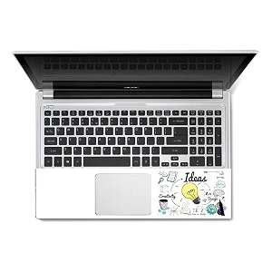 full panel laptop skin stickers bubble-free hd quality sticker for laptops upto 15634 dustproofwaterproofscratchproofreusable - creativity fl