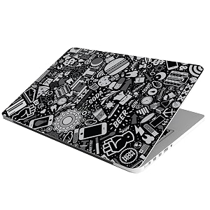 full laptop skin stickers hd quality sticker for laptops upto 15634 compatible with appledellhplenovoacerasussony dustproofwaterproofscratchproofreusable - soda fl eds