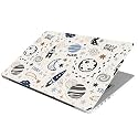 Full Laptop Skin Stickers HD Quality Sticker for Laptops Upto 15.6" Compatible with Apple/Dell/HP/Lenovo/Acer/Asus/Sony (Dustproof|Waterproof|Scratchproof|Reusable) - Space WT FL EDS