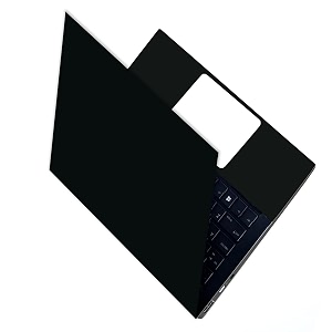 full laptop skin bubble-free hd quality sticker for laptops upto 15634 compatible with appledellhplenovoacerasussony dustproofwaterproofscratchproofreusable-black fl anm