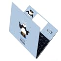 Full Laptop Skin Bubble-Free HD Quality Sticker for Laptops Upto 15.6" Compatible with Apple/Dell/HP/Lenovo/Acer/Asus/Sony (Dustproof|Waterproof|Scratchproof|Reusable)-Panda ANM FL