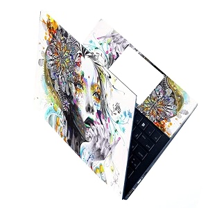 full laptop skin stickers hd quality sticker for laptops upto 15634 compatible with appledellhplenovoacerasussony dustproofwaterproofscratchproofreusable - women bw fl