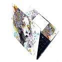 Full Laptop Skin Stickers HD Quality Sticker for Laptops Upto 15.6" Compatible with Apple/Dell/HP/Lenovo/Acer/Asus/Sony (Dustproof|Waterproof|Scratchproof|Reusable) - Women BW FL