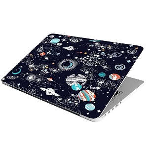 full laptop skin stickers hd quality sticker for laptops upto 15634 dustproofwaterproofscratchproofreusable - universe fl ron1