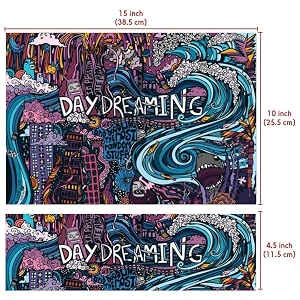 full laptop skin stickers hd quality sticker for laptops upto 15634 dustproofwaterproofscratchproofreusable - day dreaming fl ron1